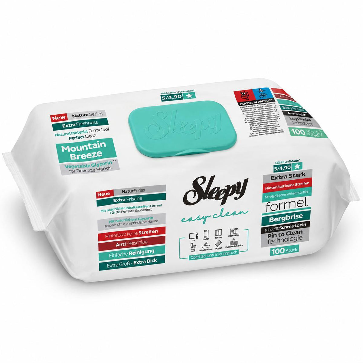Sleepy Easy Clean 14 Sorten Mix – 14er Set Oberflächenreinigungstücher – je 1 Packung