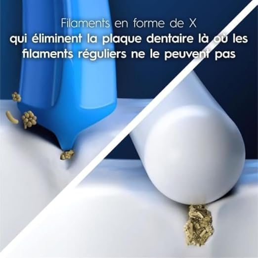 Oral-B Pro 3D White Elektrische Zahnbürstenköpfe, X-förmige Borsten und Einzigartiger Polierbecher für Zahnaufhellung und zum Entfernen von Oberflächenflecken, 8 Stück Zahnbürstenköpfe, Weiß