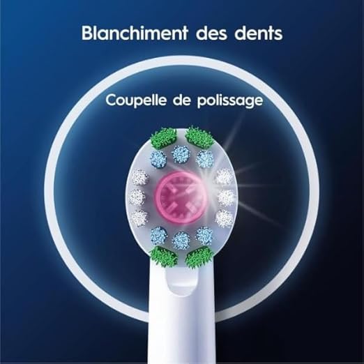 Oral-B 3D White Aufsteckbürsten – 8 Stück Ersatzbürsten Weiß
