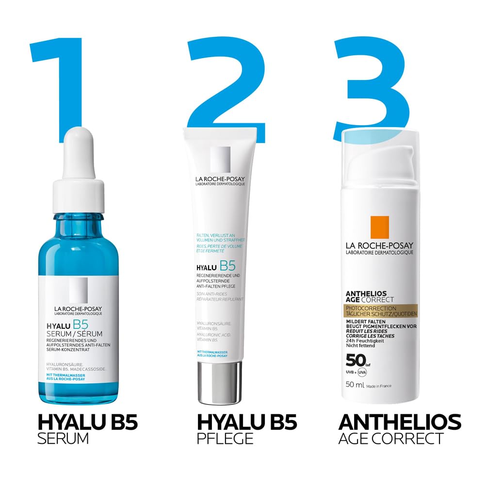 La Roche-Posay Hyalu B5 Serum – Aufpolsterndes Anti-Falten-Serum mit Hyaluron & Vitamin B5, 30 ml