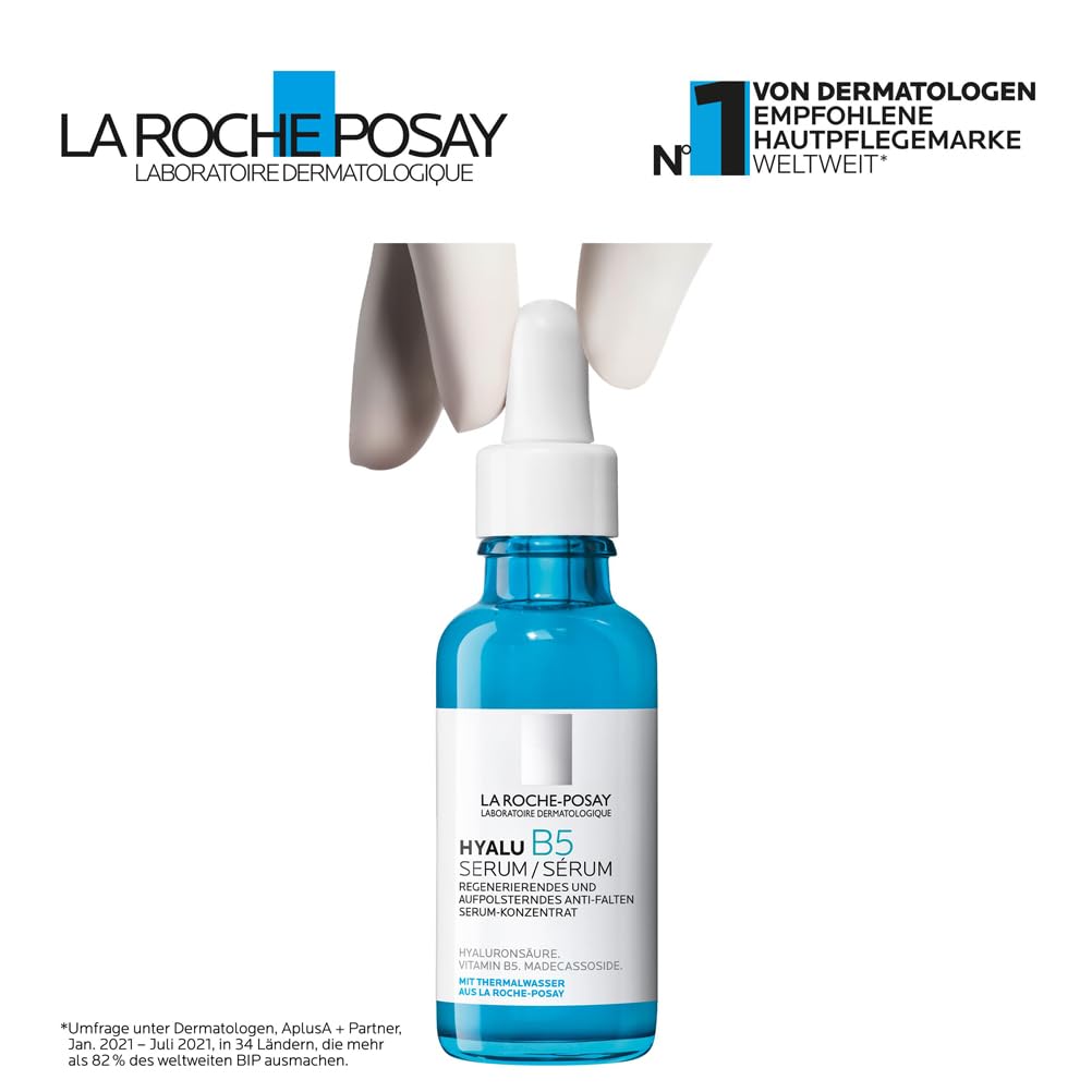 La Roche-Posay Hyalu B5 Serum – Aufpolsterndes Anti-Falten-Serum mit Hyaluron & Vitamin B5, 30 ml