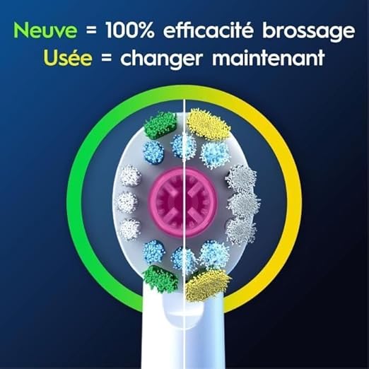 Oral-B 3D White Aufsteckbürsten – 8 Stück Ersatzbürsten Weiß