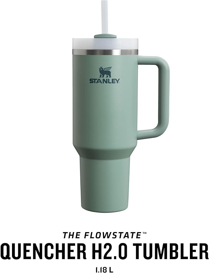 Stanley Quencher H2.0 1.2L Shale – Thermobecher mit Strohhalm, Edelstahl