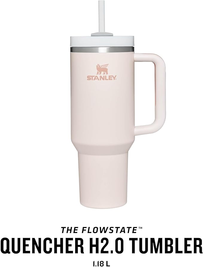 Stanley Quencher H2.0 1.2L Rose – Thermobecher mit Strohhalm, Edelstahl