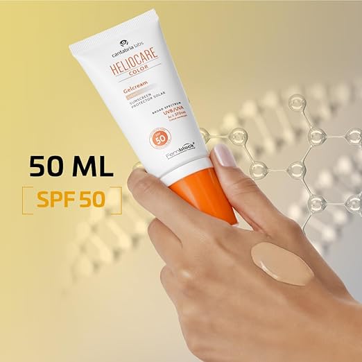 Heliocare Color Gelcream SPF 50 Light – Getönte Gelcreme mit UV-Schutz für sensible Haut, 50 ml