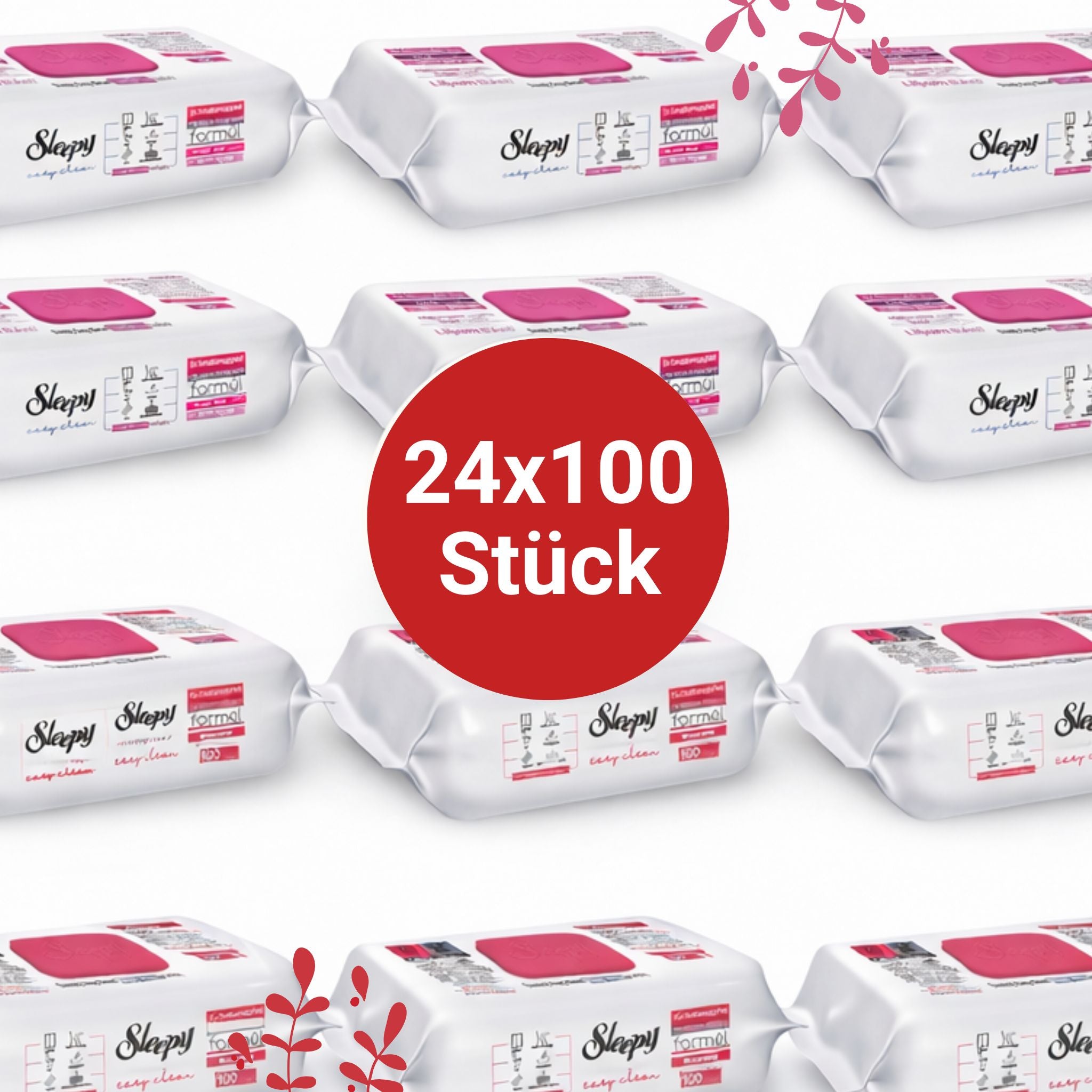 Sleepy Easy Clean Oberflächenreinigungstücher – 12x100 Kirsche + 12x100 Lilium | Staubmagnet