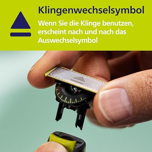Philips OneBlade Ersatzklingen QP250/50 – 5x Klingen für Gesicht & Körper