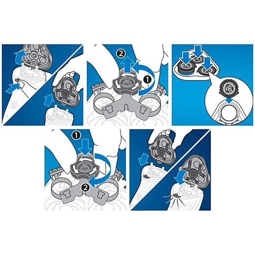 Philips SH30/50 Ersatzscherköpfe – kompatibel mit Philips Rasierer Series 3000 & 1000