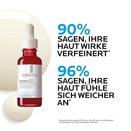 La Roche-Posay Retinol B3 Serum – Anti-Falten Serum-Konzentrat mit Retinol & Vitamin B3, 30 ml