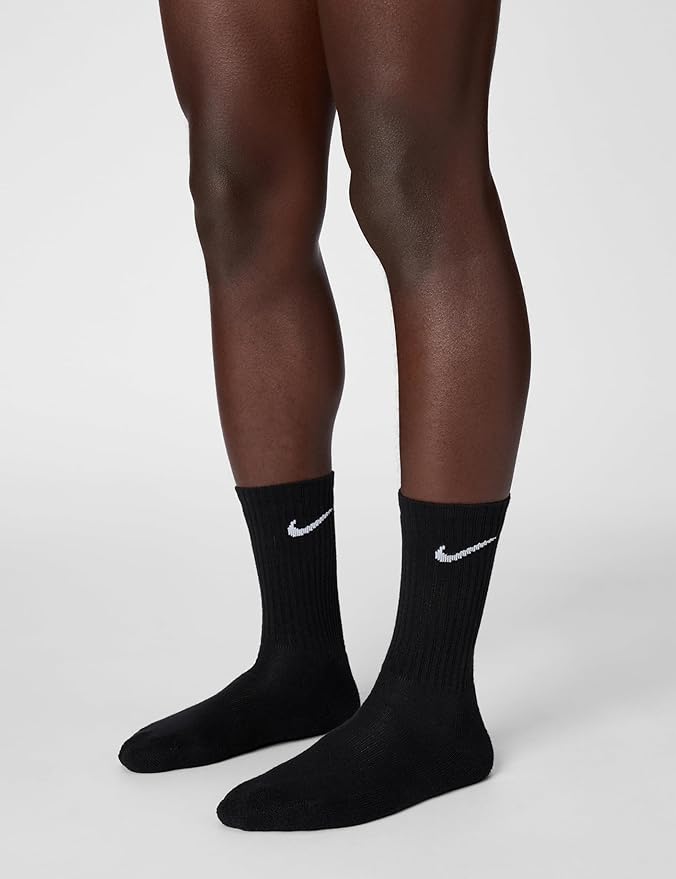 Nike Herren Everyday Cushion Crew Socken (6 Paar) | Größe 36-42 | Weiß | Sportsocken für Training & Alltag