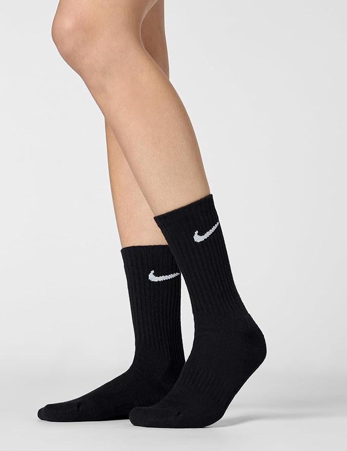 Nike Herren Everyday Cushion Crew Socken (6 Paar) | Größe 36-42 | Weiß | Sportsocken für Training & Alltag