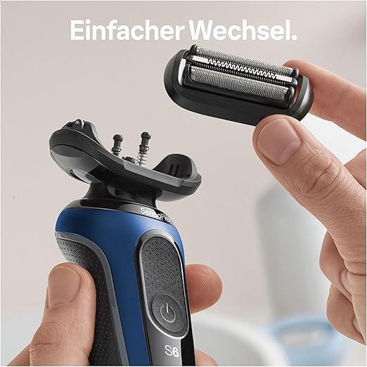 Braun Series 5 Elektrorasierer Scherkopf, Ersatzscherteil vom Hersteller passend für Braun Herren Rasierer Series 5 und 6 (Modelle ab 2020), 53B, schwarz, 1er Pack