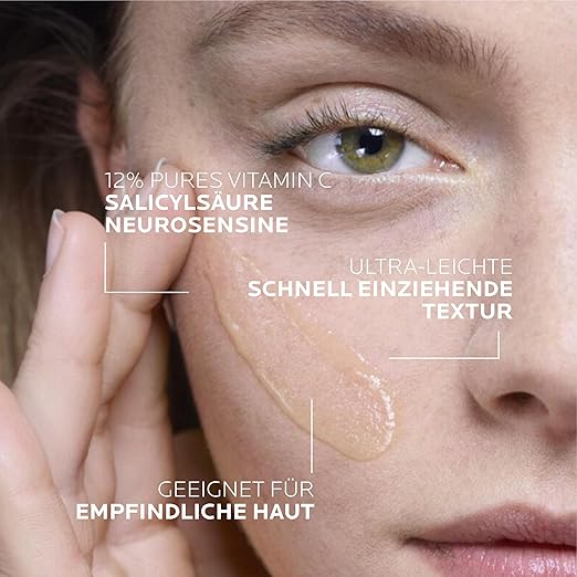 La Roche-Posay Pure Vitamin C12 Serum – 12 % Vitamin C Anti-Aging & Aufhellung, 30 ml