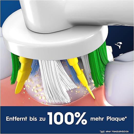 Oral-B Tiefenreinigung Aufsteckbürsten – 6 Stück Ersatzbürsten Weiß