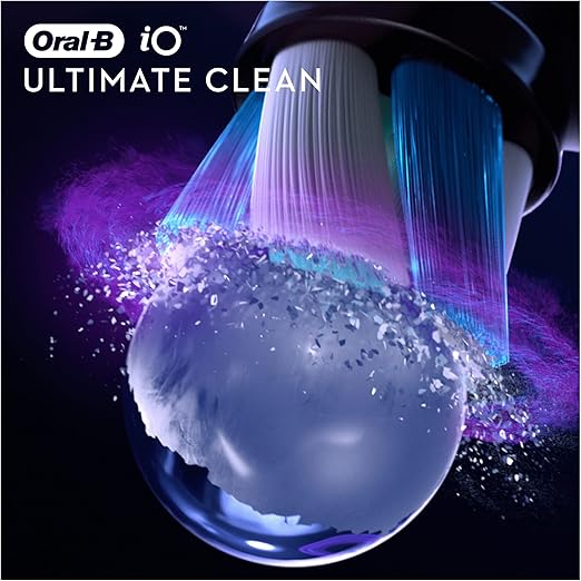 Oral-B iO Ultimate Clean Aufsteckbürsten – 4 Stück Ersatzbürsten Schwarz