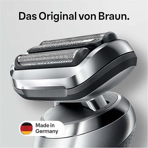 Braun Series 7 Elektrorasierer Scherkopf, Ersatzscherteil vom Hersteller passend für Braun Herren Rasierer Series 7 der neuen Generation, 73S, Silber, 1er Pack