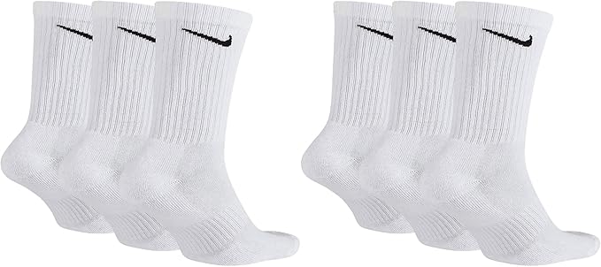 6 Paar Nike Everyday Cushioned Crew Socken SX7664-100/M