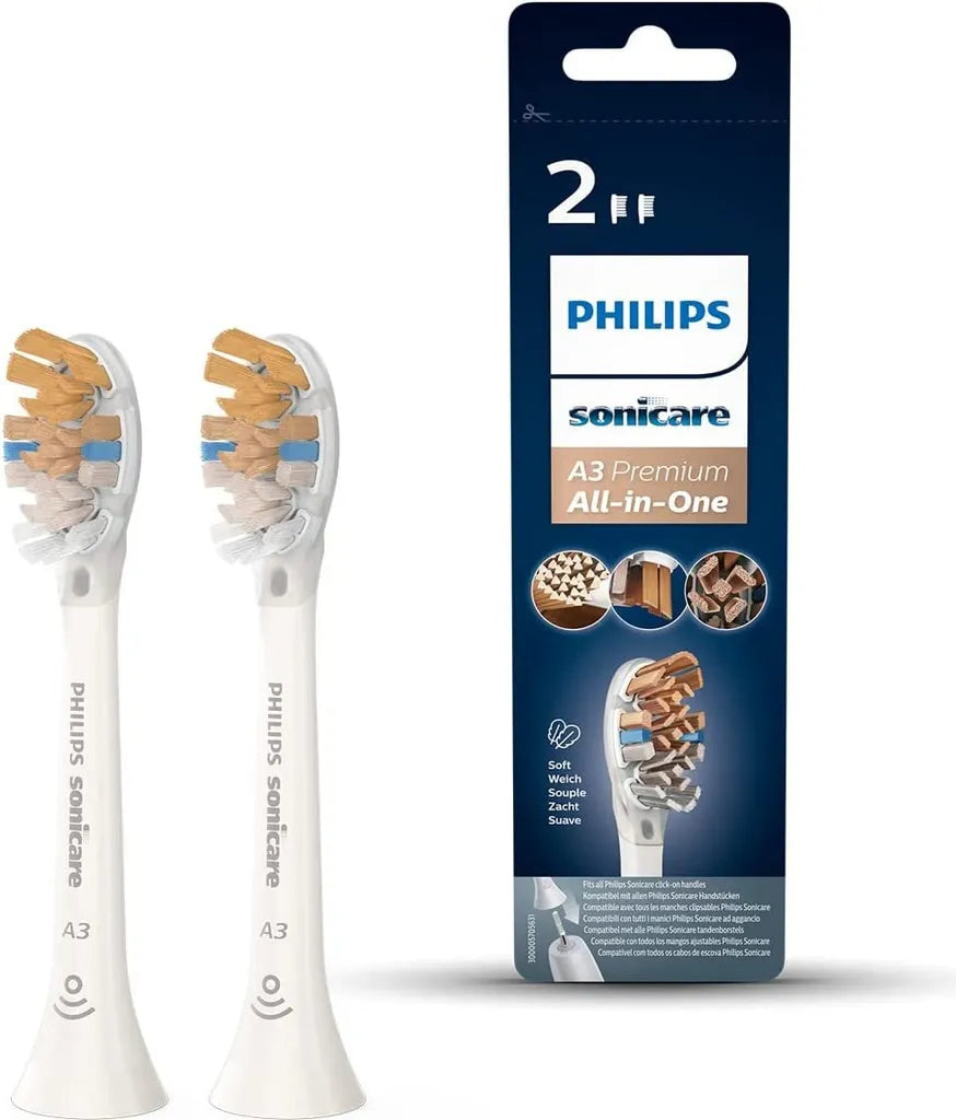 Philips Sonicare HX9092/10 A3 All-in-One Bürstenköpfe – 2er Pack Weiß