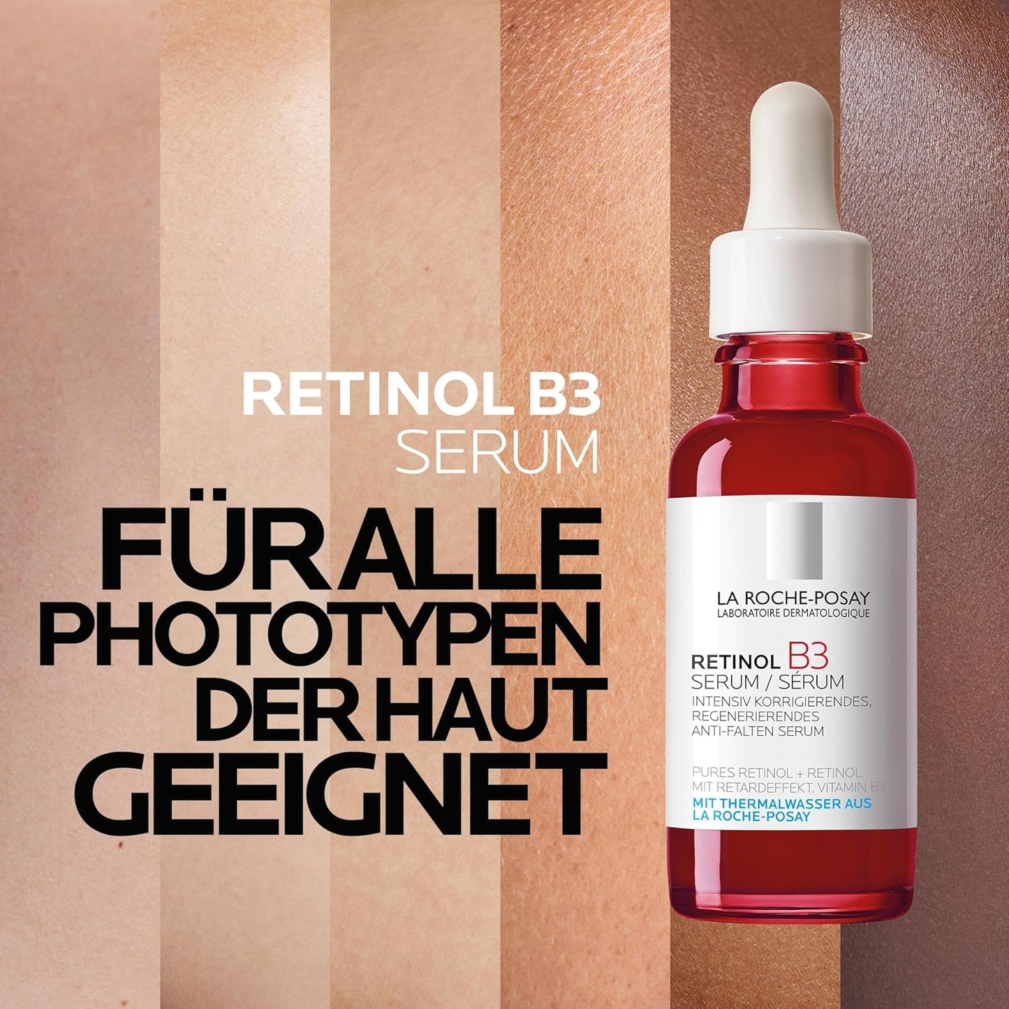 La Roche-Posay Retinol B3 Serum – Anti-Falten Serum-Konzentrat mit Retinol & Vitamin B3, 30 ml