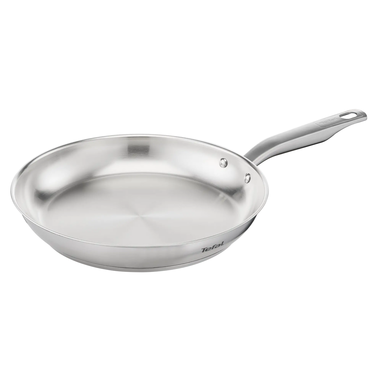 Tefal Virtuoso Bratpfanne 24 cm (E49204), Edelstahlpfanne unbeschichtet Induktion
