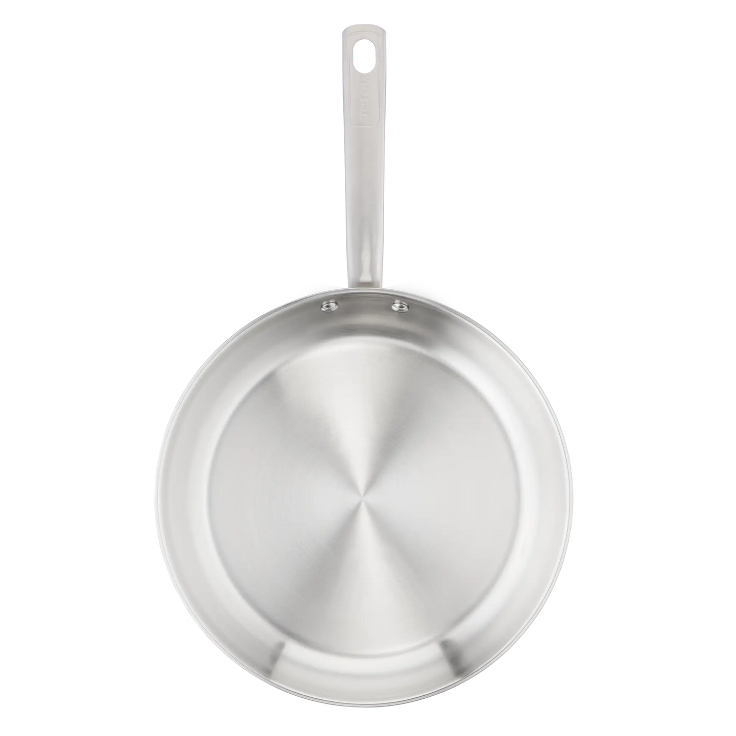 Tefal Virtuoso Bratpfanne 24 cm (E49204), Edelstahlpfanne unbeschichtet Induktion