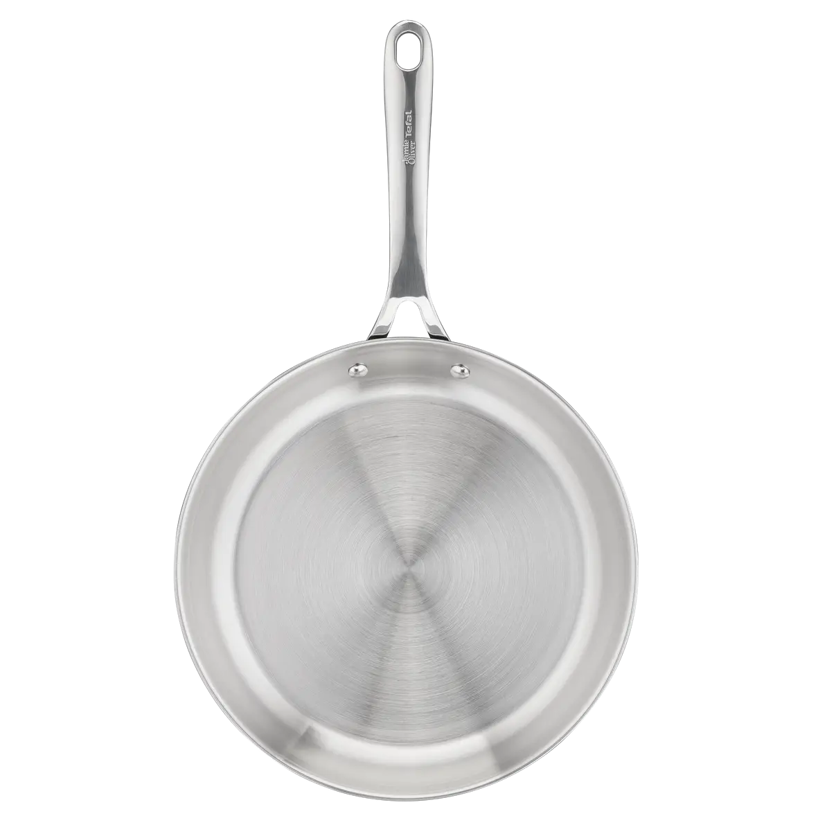 Jamie Oliver by Tefal Cook Smart Bratpfanne 28cm, unbeschichteter Edelstahl, induktionsgeeignet, Thermo-Fusion Boden, recycelbar, Edelstahl, E3110655