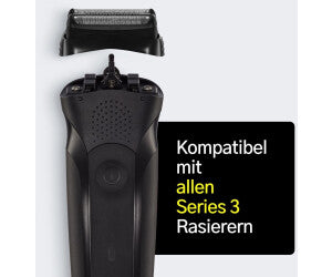 Braun Series 3 Scherkopf 21B Schwarz – Ersatzscherteil für Rasierer