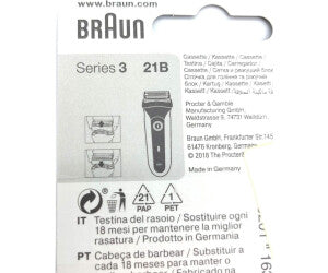 Braun Series 3 Scherkopf 21B Schwarz – Ersatzscherteil für Rasierer