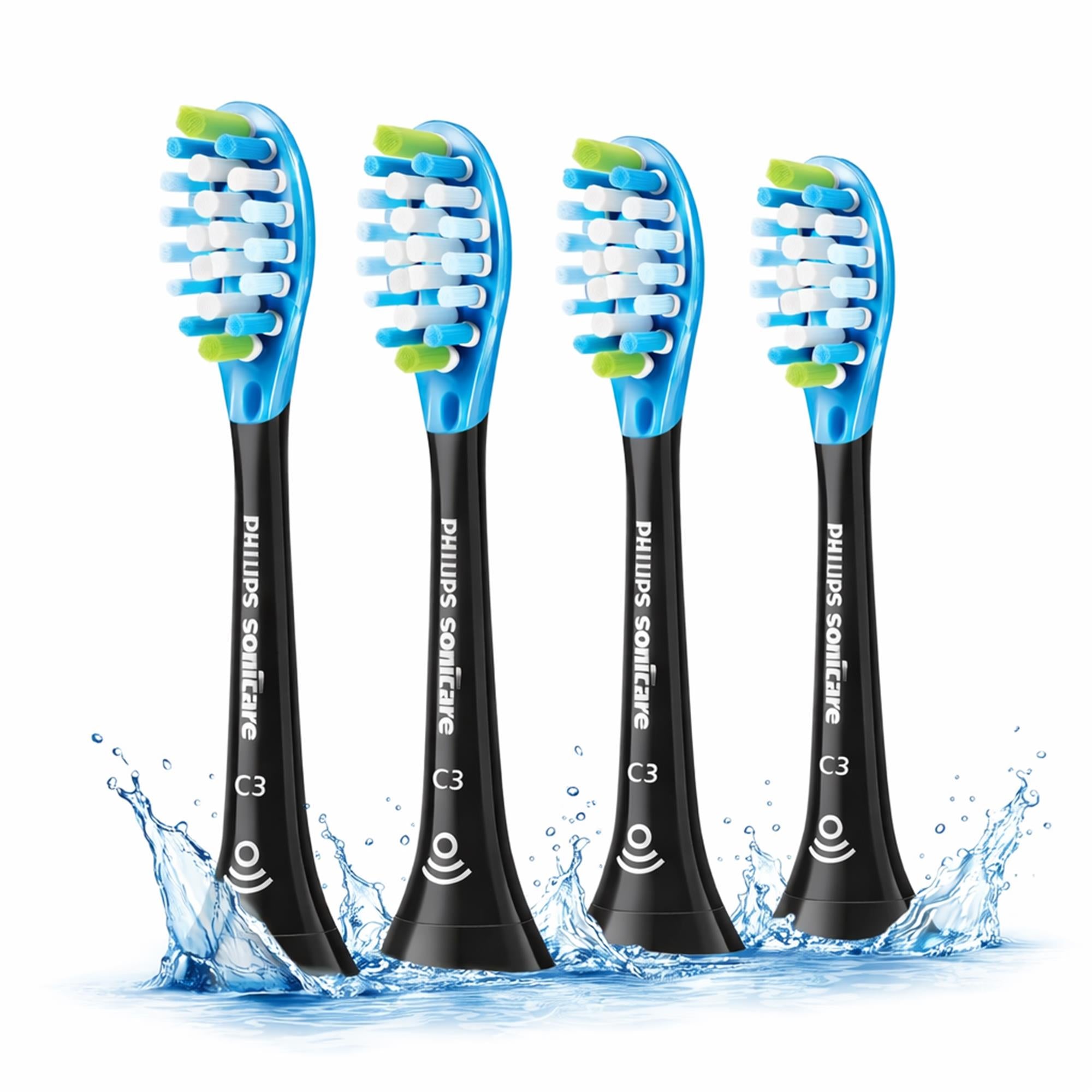 Sonicare C3 Bürstenkopf 4Stk. Schwarz