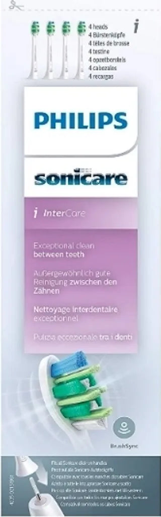 Philips Sonicare InterCare Standard Bürstenköpfe – 4er Pack Weiß HX9004/10
