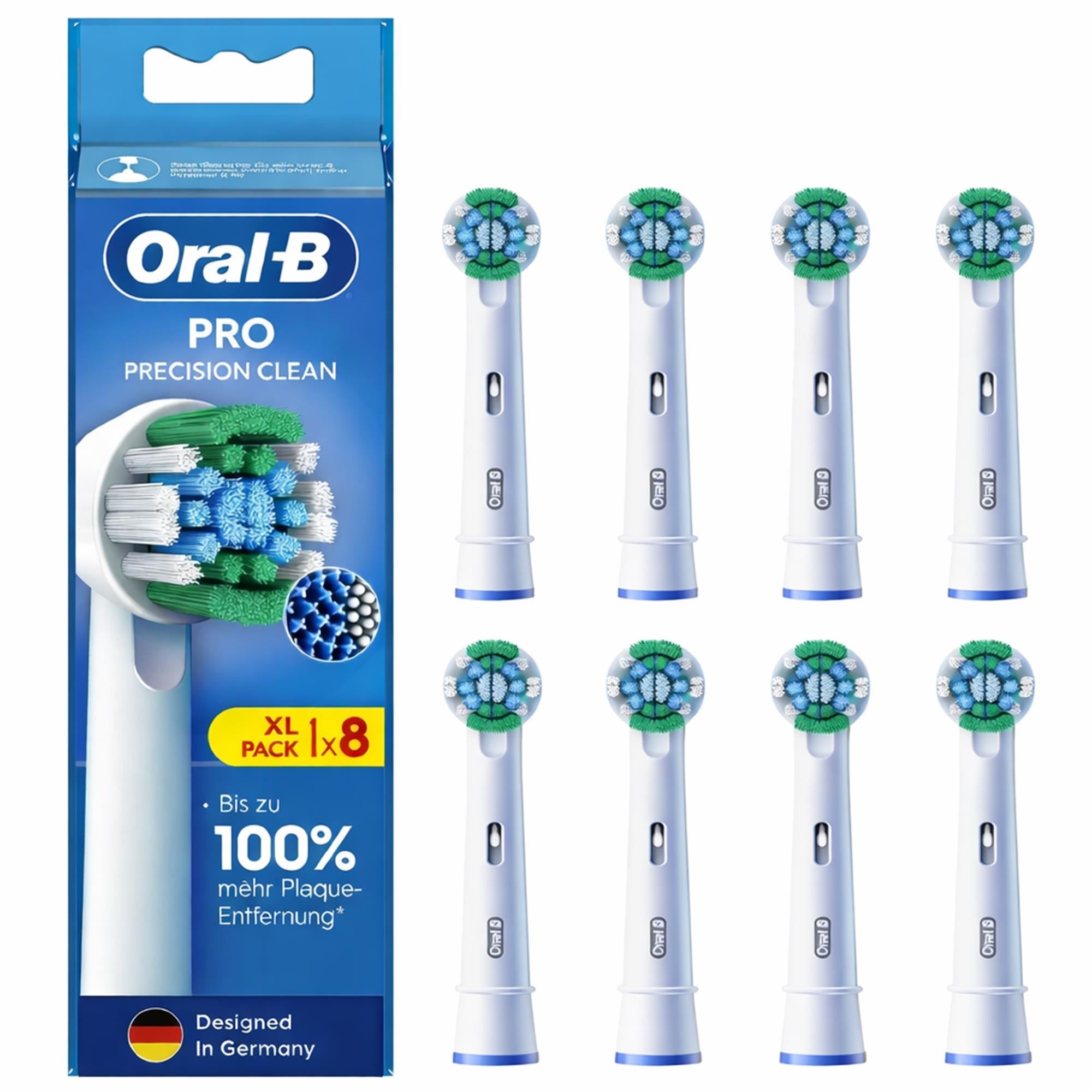 Pro Precision Clean Aufsteckbürsten,Weiß, 8 Stk.