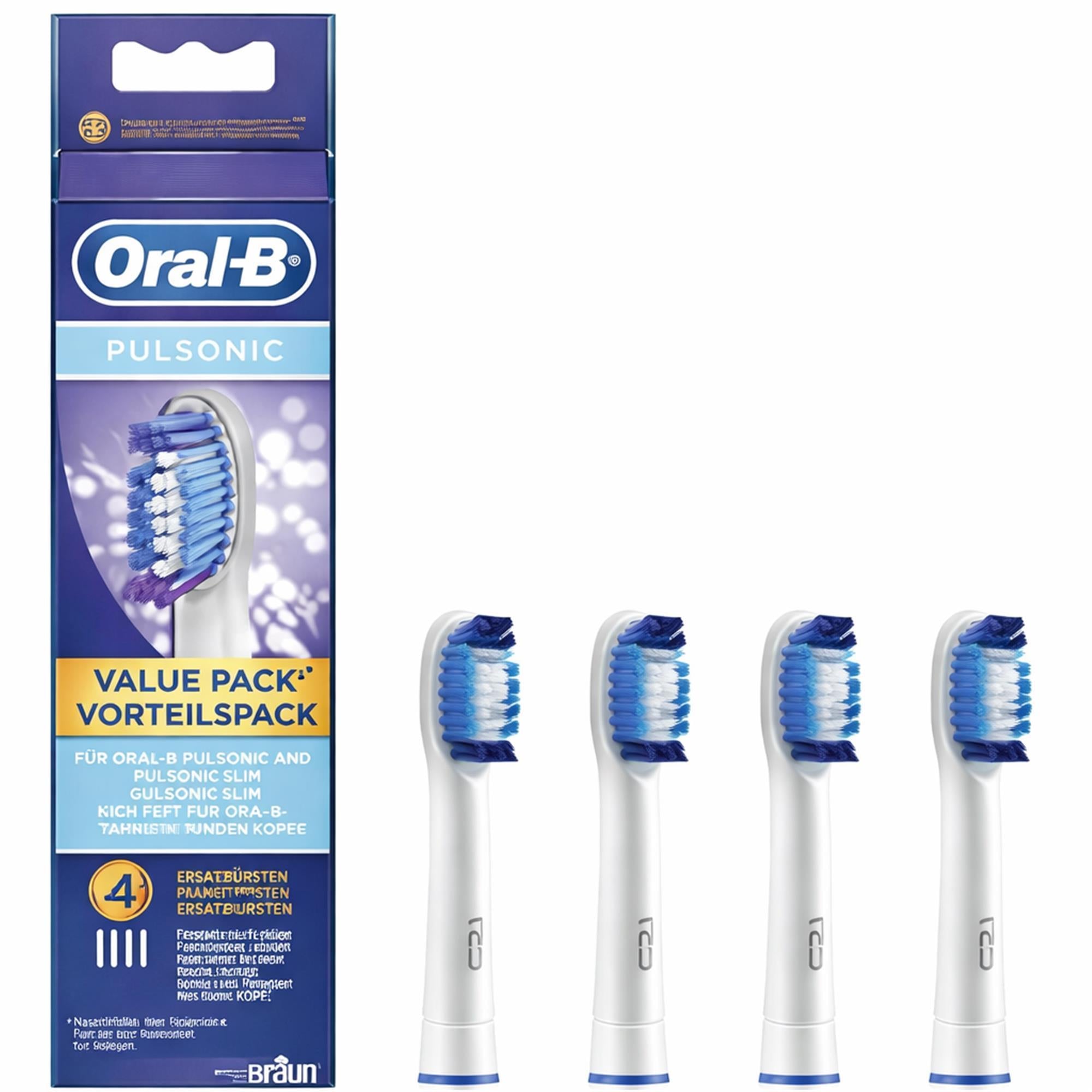 Pulsonic 4Stk. Aufsteckbürsten