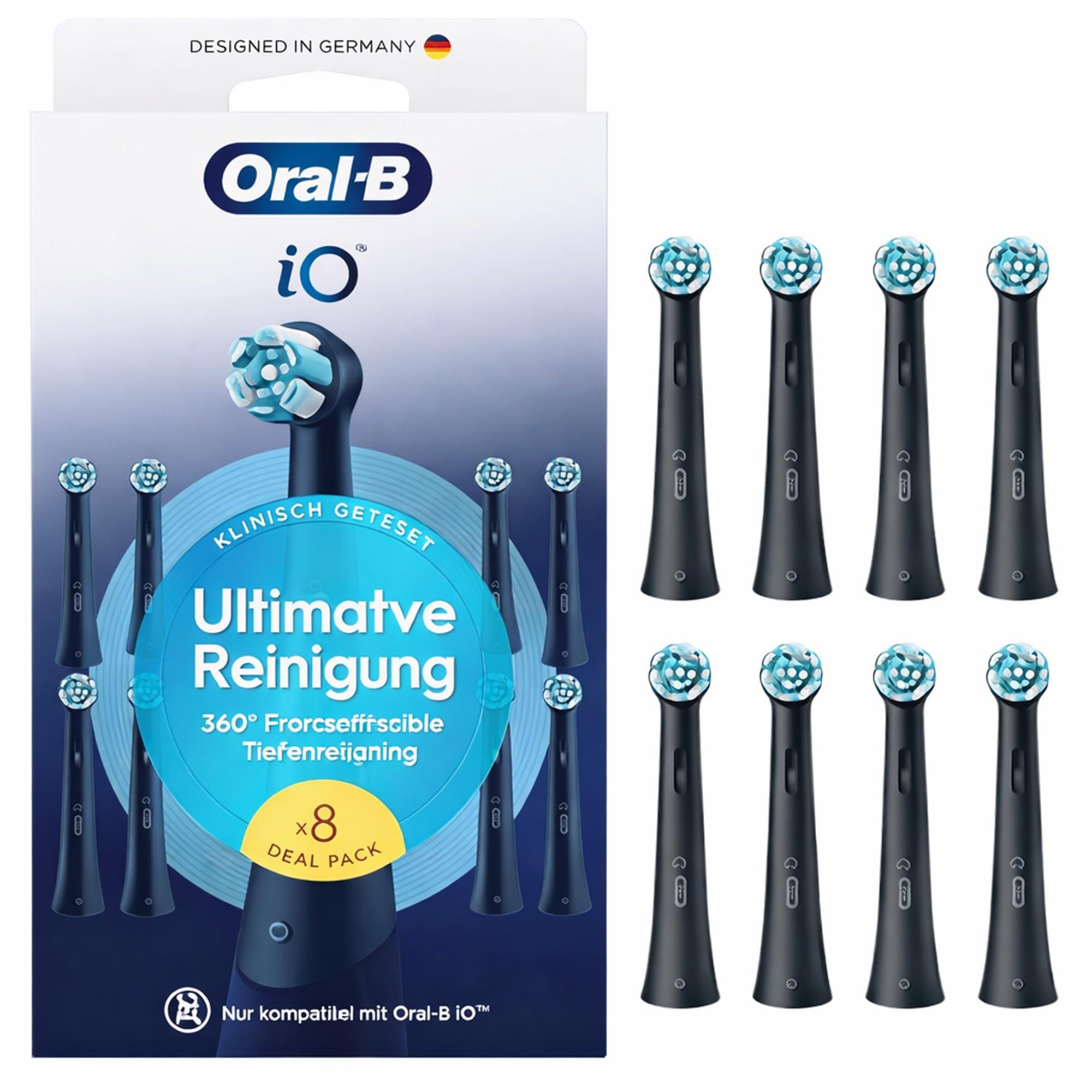 iO Ultimative Reinigung 8Stk. Schwarz