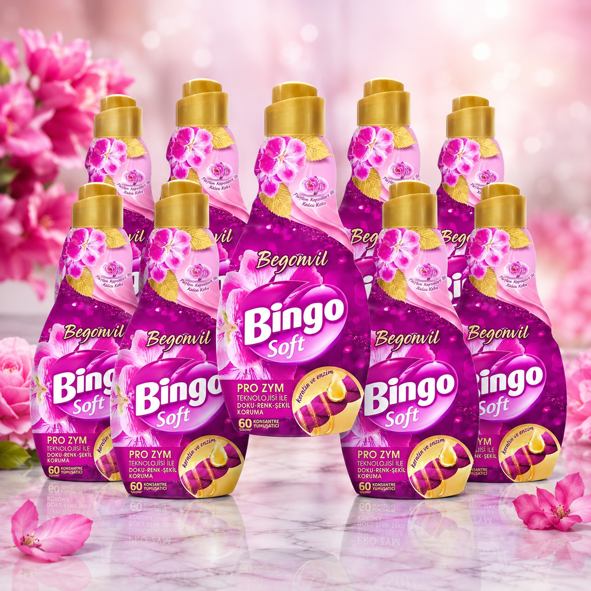 Bingo Soft Weichspüler Begonvil 9x 1440 ml