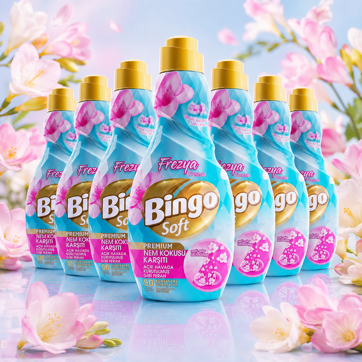 Bingo Soft Premium Weichspüler Frezya 9x 1200 ml