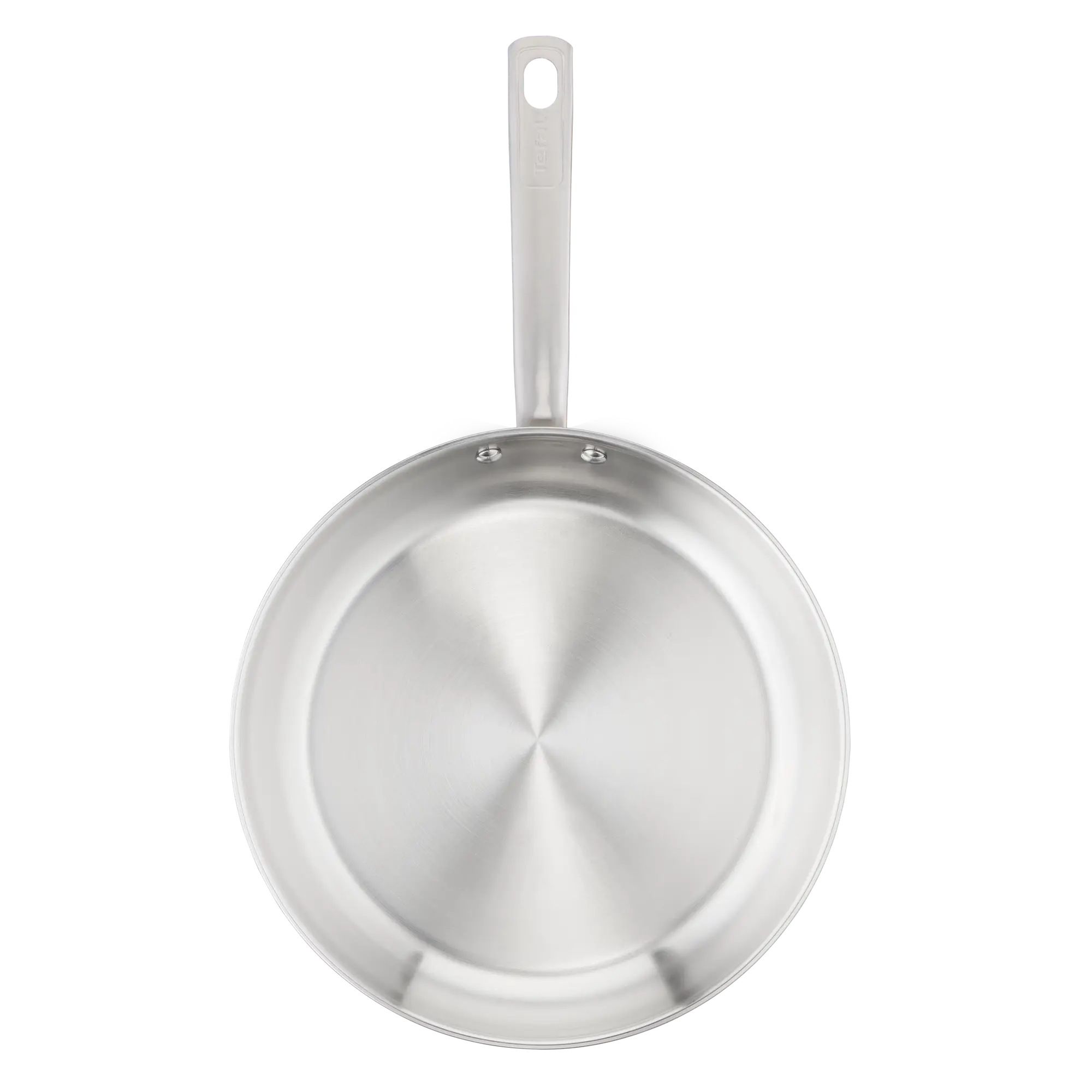 Tefal Virtuoso Bratpfanne 28 cm, Edelstahlpfanne unbeschichtet, Pfanne Induktion, langlebig, hochwertige Edelstahlgriffe, leichte Reinigung, für alle Herdarten geeignet, E49206