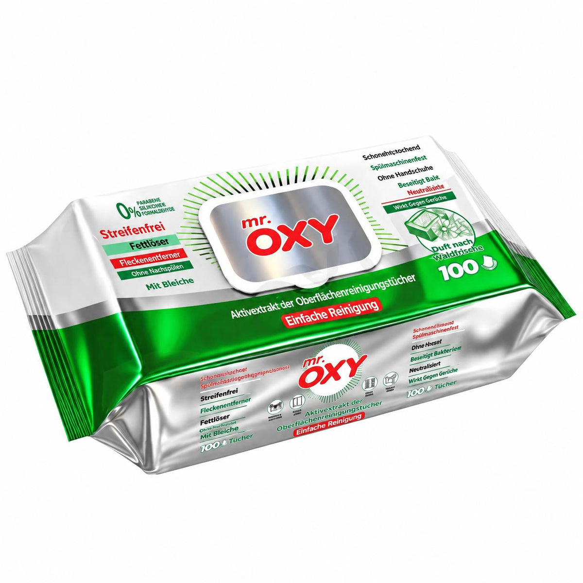 Mr Oxy Oberflächen-Reinigungstücher alle 3 Sorten – 3er Mixset, 3 x 100 Tücher