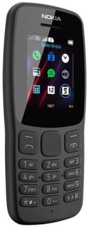 Nokia 106 All Carrier 4 GB Dual SIM 2018 Dunkelgrau mit LED-Taschenlampe – FM-Radio – Telefon mit großen Tasten