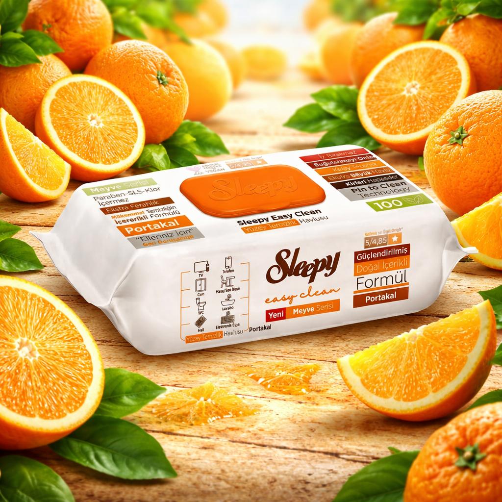 Sleepy Easy Clean Orange 12x100