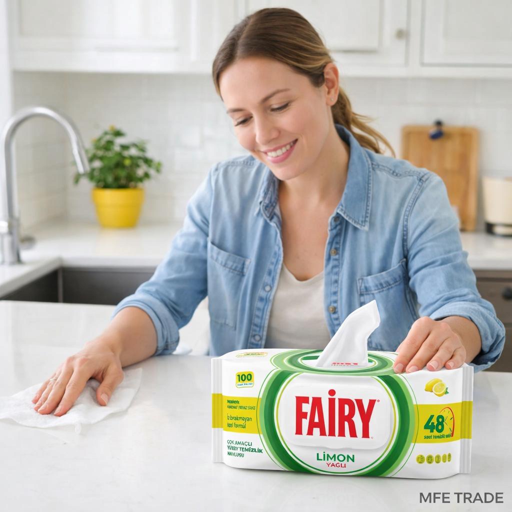 Fairy Oberflächenreinigungstücher Zitrone 12er