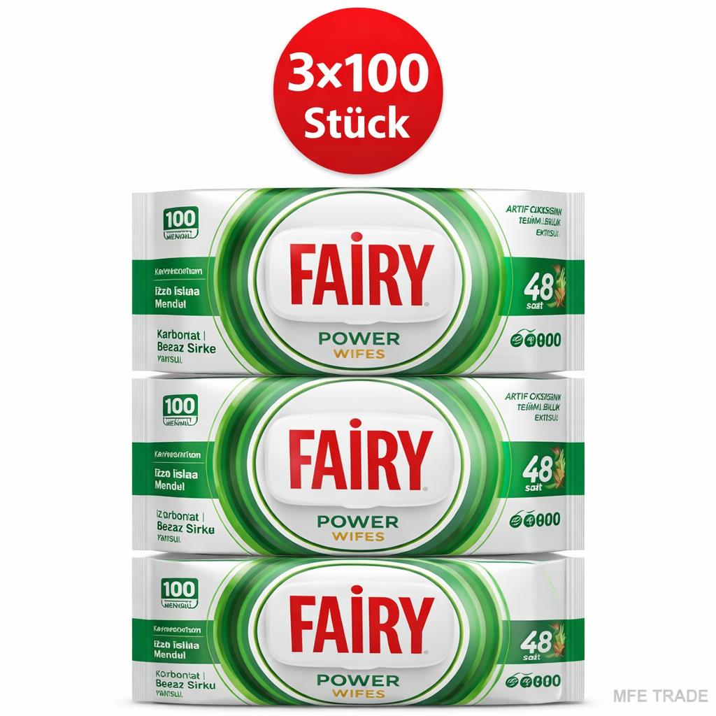 Fairy Oberflächenreinigungstücher Weiße Seife 3er