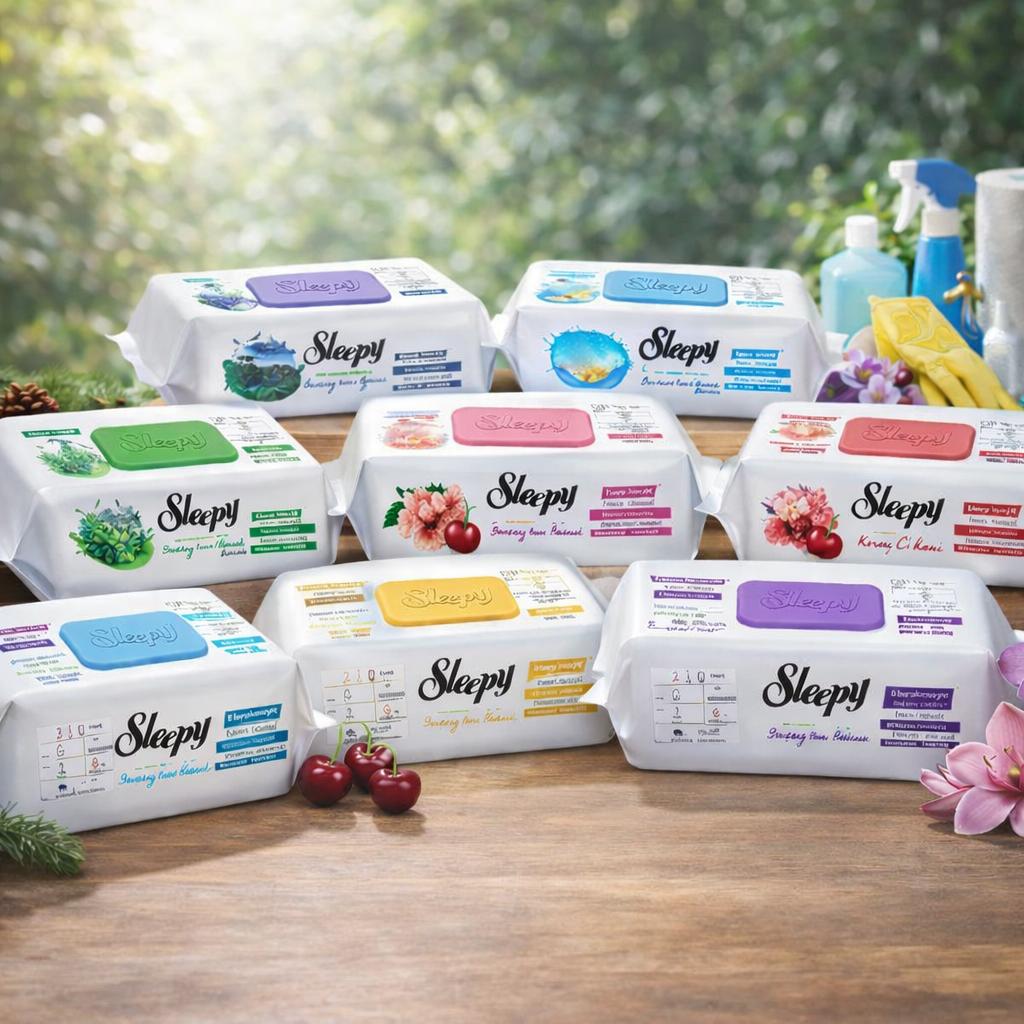 Sleepy Oberflächenreinigungstücher 9x100 MIX-SET