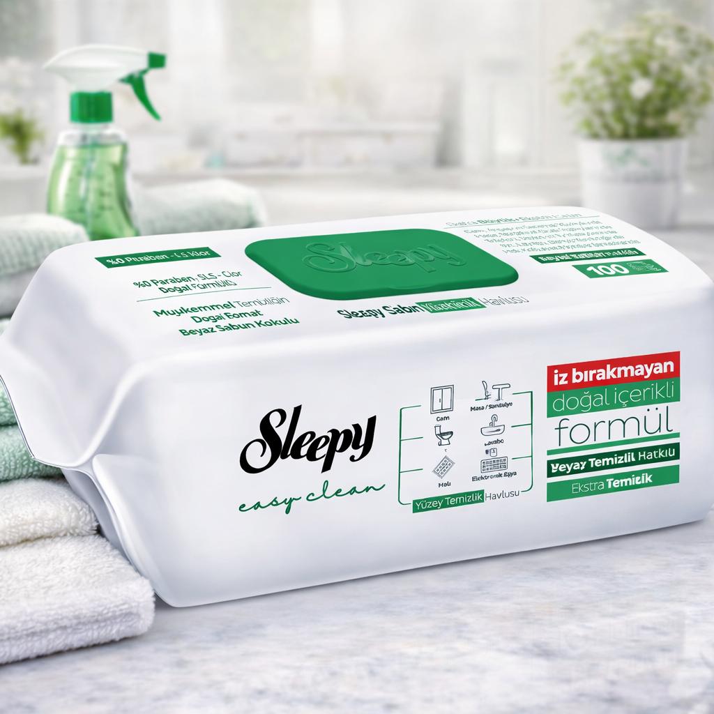 Sleepy Oberflächenreinigungstücher 9x100 MIX-SET