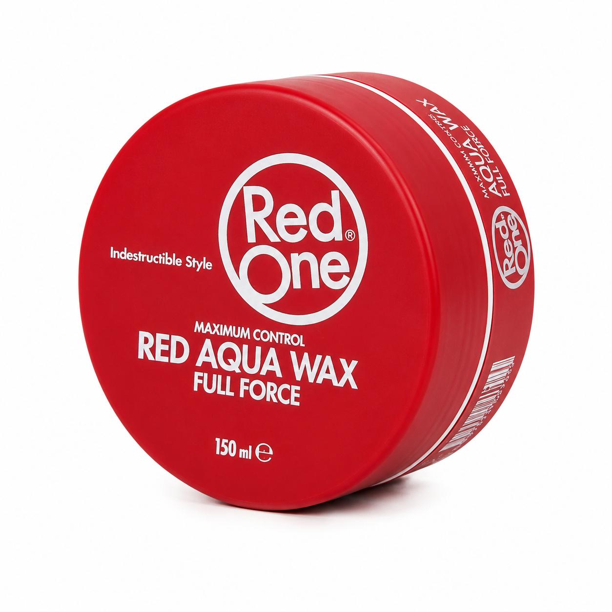 RedOne Hair Wax Mix Set 8x150ml – Aqua Gel Wax & Matte Hair Wax Styling Wachs Set für Männer, starker Halt, Glanz & Matt Finish, Friseur Haarwachs Vorteilspack mit Red, White, Blue, Quicksilver, Green, Black, Orange & Olive
