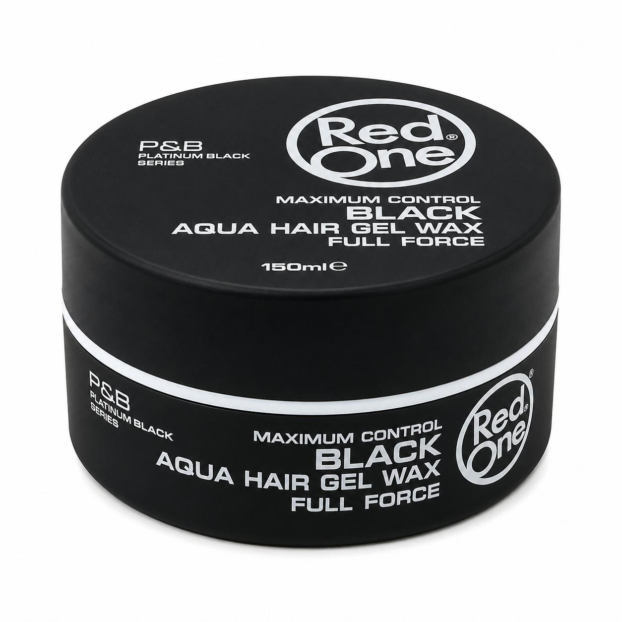 RedOne Hair Wax Mix Set 8x150ml – Aqua Gel Wax & Matte Hair Wax Styling Wachs Set für Männer, starker Halt, Glanz & Matt Finish, Friseur Haarwachs Vorteilspack mit Red, White, Blue, Quicksilver, Green, Black, Orange & Olive