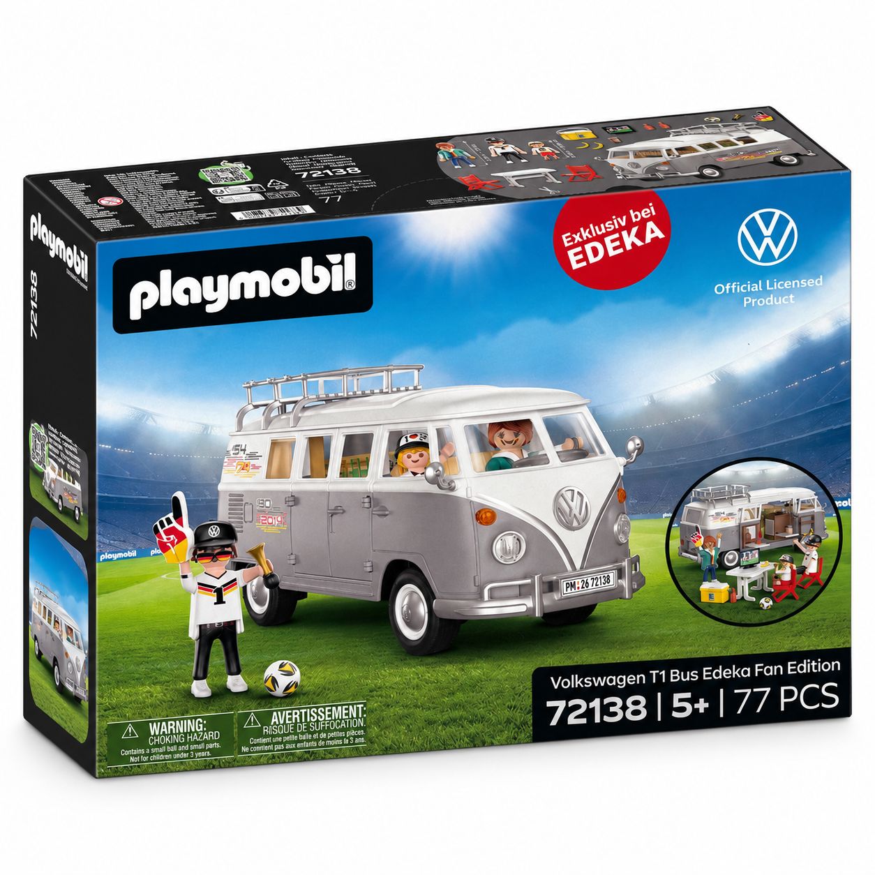 Playmobil 72138 - Volkswagen VW T1 Bus - Fan Edition Football World Cup 2026 - NEW