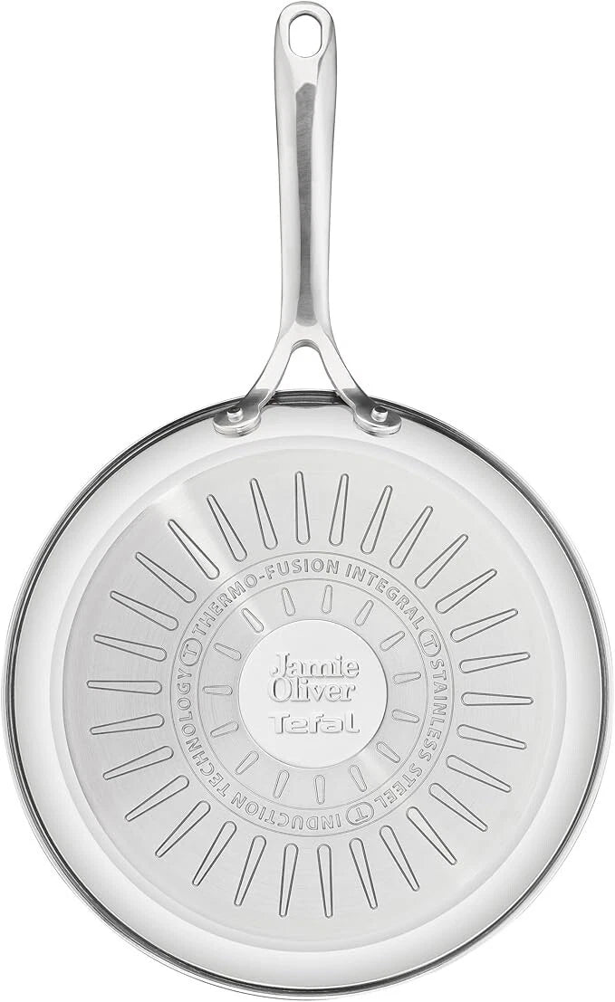 Tefal Jamie Oliver Edelstahl | Pfannenset | 24 +28 cm | induktionsgeeignet | NEU