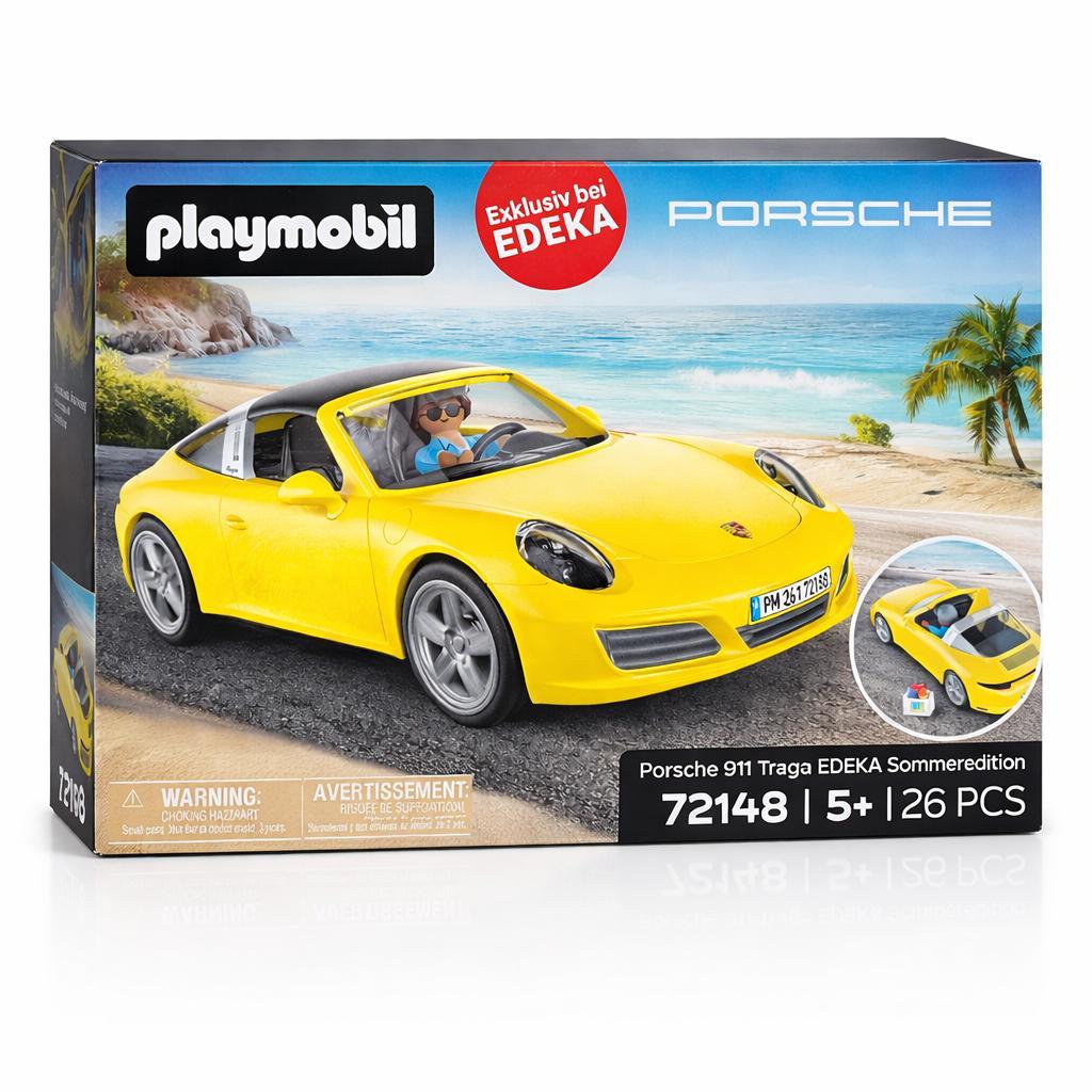 PLAYMOBIL Porsche 911 Targa 72148 EDEKA Sonderedition gelb