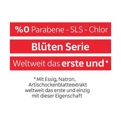 Sleepy Easy Clean Reinigungstücher mit Bleichzusatz – 6x100 Tücher (600 Blatt), Rot – Kirschblütenduft – Feuchte Oberflächen-Putztücher für Küche, Bad & Haushalt