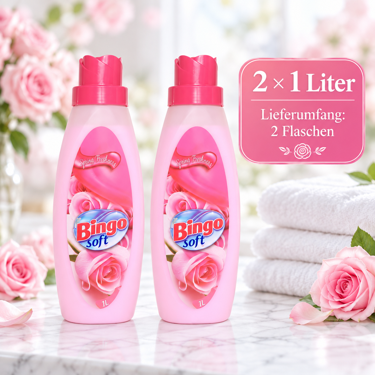 Bingo Soft Weichspüler Spring 2x 1 L